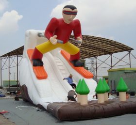 T8-158 The Man Skiing Inflatable Slide Giant Slide