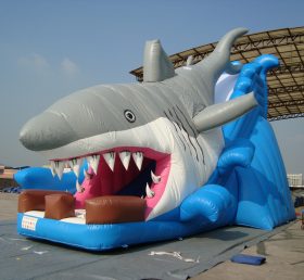 T8-1032 Shark Giant Inflatable Slide For Kids