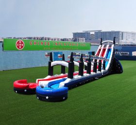 T8-4058 35Ft Dual Lane Grand American Waterslide