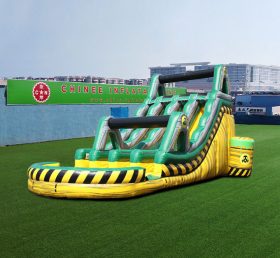 T8-4074 Triple Lane Hazard Water Slide