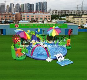 Pool2-578 Tropical Giant Inflatable Pool