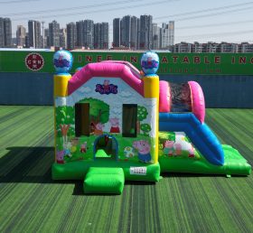 T2-4453 Peppa Pig Bouncy Castle With Slide