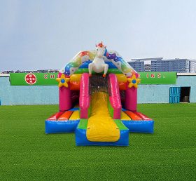 T2-4856 Unicorn Inflatable Combo