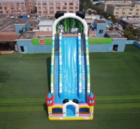 GS1-001B Giant Panda Castle Inflatable Slide