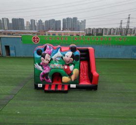 T2-4200B Disney themed bouncy castle with slide