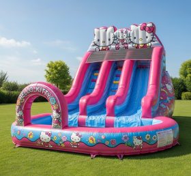 T8-8460 Hello Kitty Theme Inflatable Water Slide