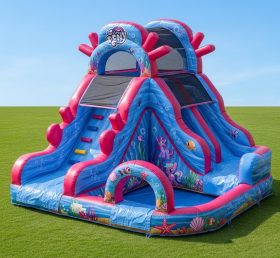 T8-8665 My Little Pony Theme Inflatable Water Slide