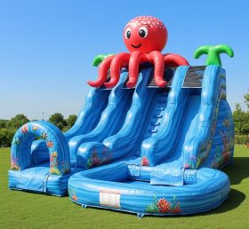 T8-8500 Octopus Theme Inflatable Water Slide