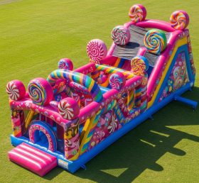 T7-3608 Candy Inflatable Obstacle Courses