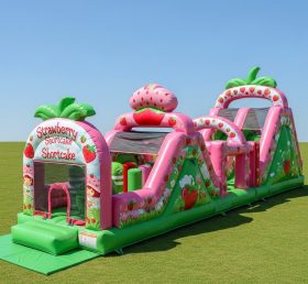 T7-3669 Strawberry Shortcake Inflatable Obstacle Courses