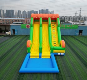 T8-7501 Dual Lane Inflatable Water Slide with Splash Pool