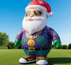 C1-451 Hip-hop style inflatable Santa Claus