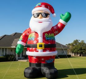 C1-455 Hip-hop style inflatable Santa Claus