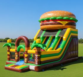 T6-6346 Hamburger Theme Inflatable Playground