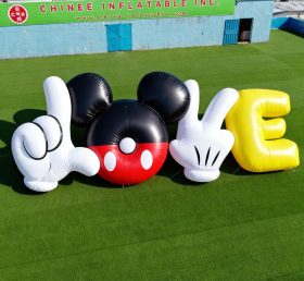 Cartoon3-016 Mickey Mouse Love Letters Inflatable Cartoons