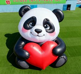 Cartoon3-144 Panda Heart Inflatable Cartoons