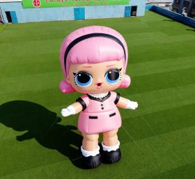 Cartoon3-199 Pop Mart Pink Hair Doll Girl Inflatable Cartoons