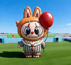 Cartoon3-237 Pop Mart Labubu Clown Character with Balloon Inflatable Model Product