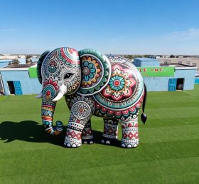 Cartoon3-258 Elephant Mandala Pattern Inflatable Model Product
