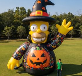 Cartoon3-384 The Simpsons Halloween Wizard Inflatable Cartoon