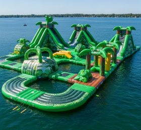 S487 Jungle Theme Inflatable Water Park
