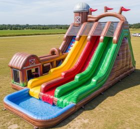 T8-5411 Farm Theme Inflatable Water Slide