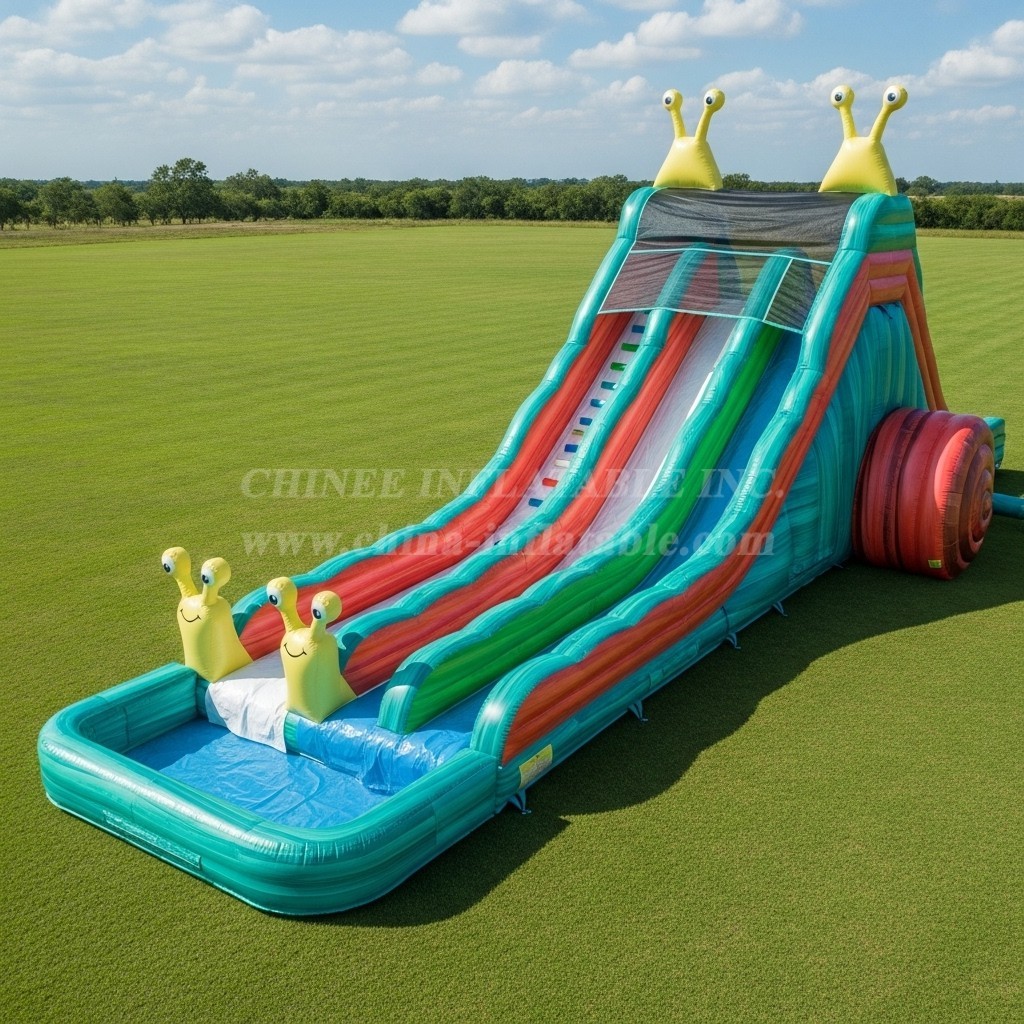 T8-5429 Snail Theme Inflatable Water Slide