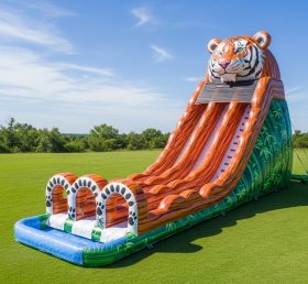 T8-5432 Tiger Theme Inflatable Water Slide