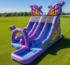 T8-5467 Butterfly Theme Inflatable Water Slide