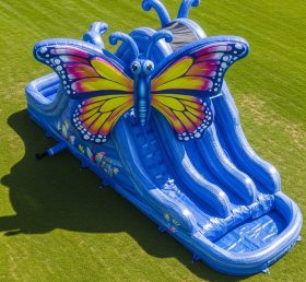 T8-5468 Butterfly Theme Inflatable Water Slide
