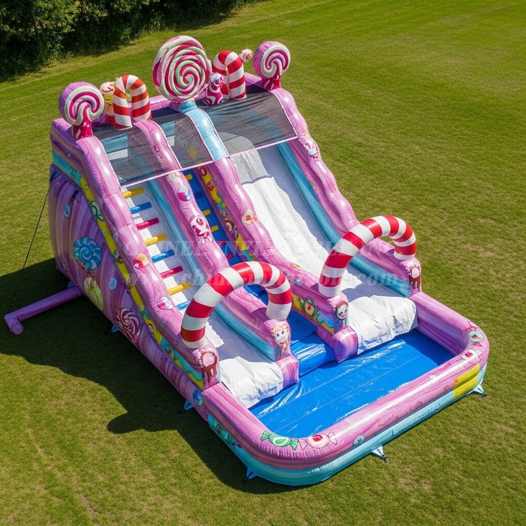 T8-5473 Candy Theme Inflatable Water Slide