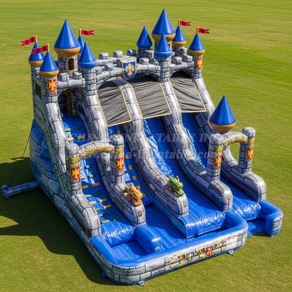 T8-5480 Castle Kingdom Theme Inflatable Water Slide