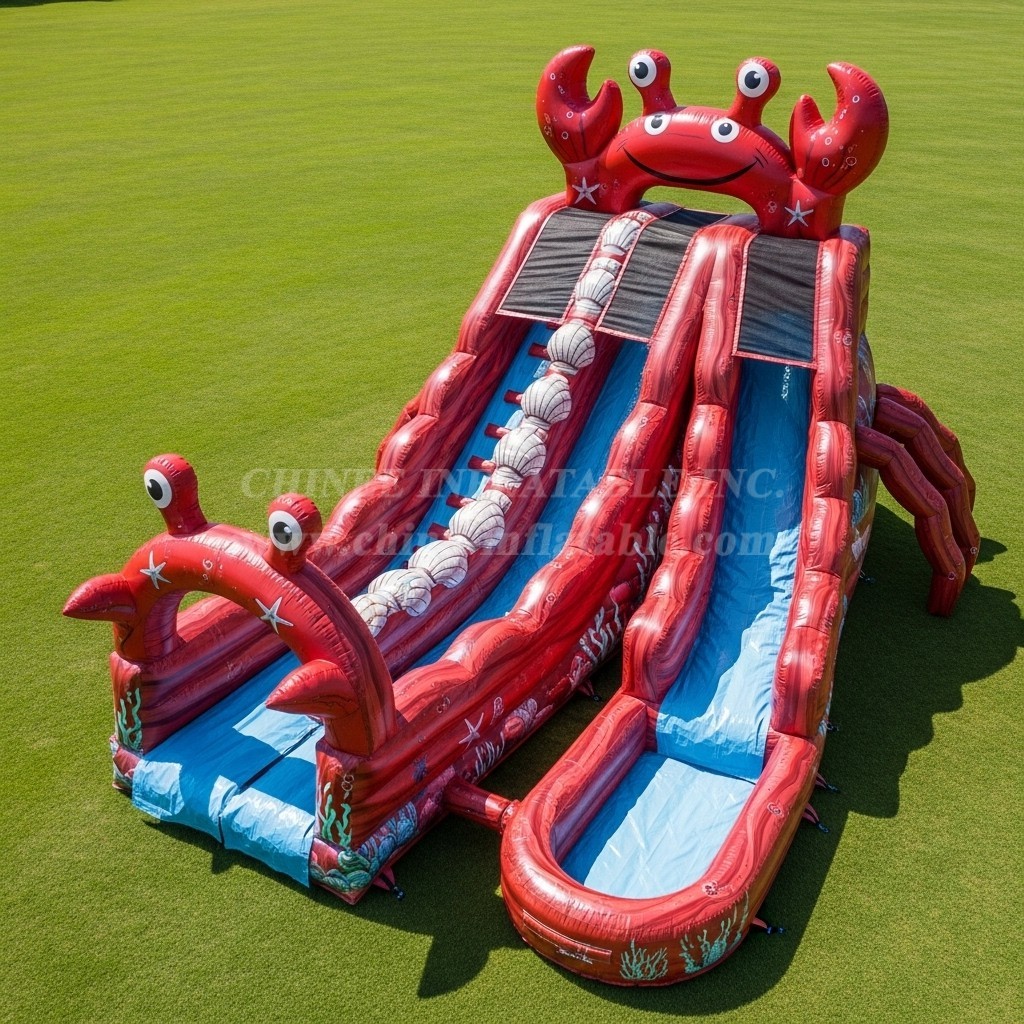 T8-5511 Crab Theme Inflatable Water Slide
