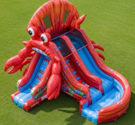 T8-5515 Crab Theme Inflatable Water Slide
