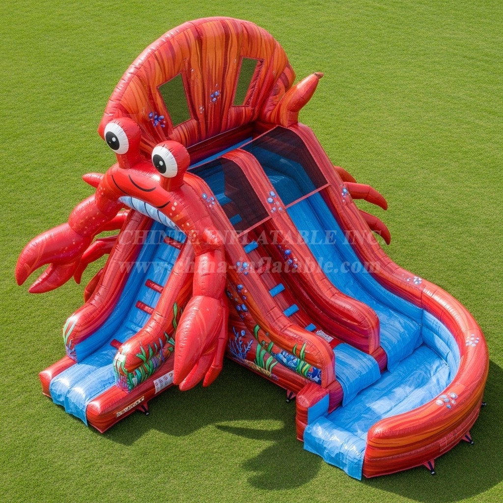 T8-5515 Crab Theme Inflatable Water Slide