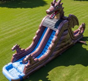T8-5547 Dragon Theme Inflatable Water Slide