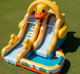 T8-5556 Duck Theme Inflatable Water Slide