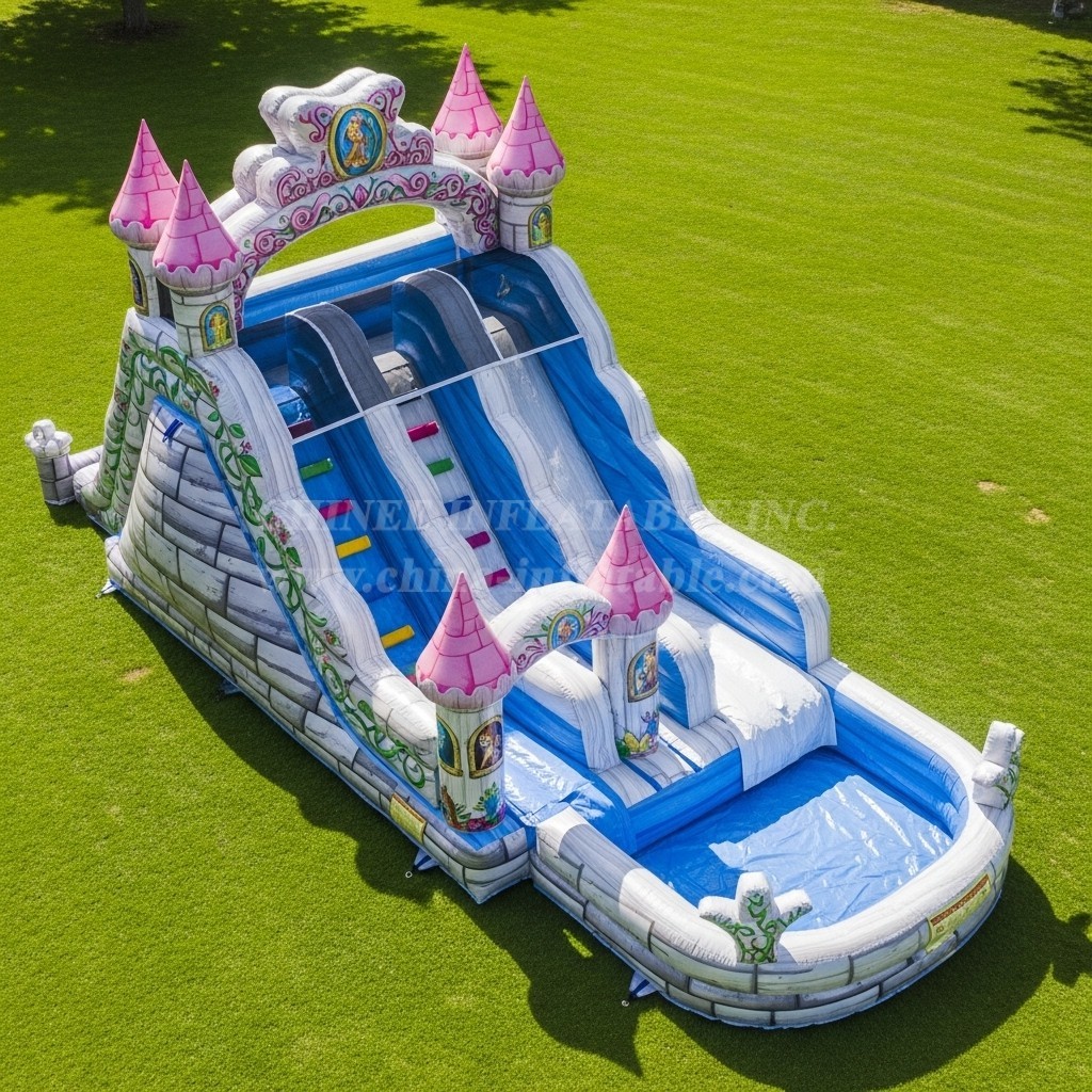 T8-5577 Fairy Tale Theme Inflatable Water Slide