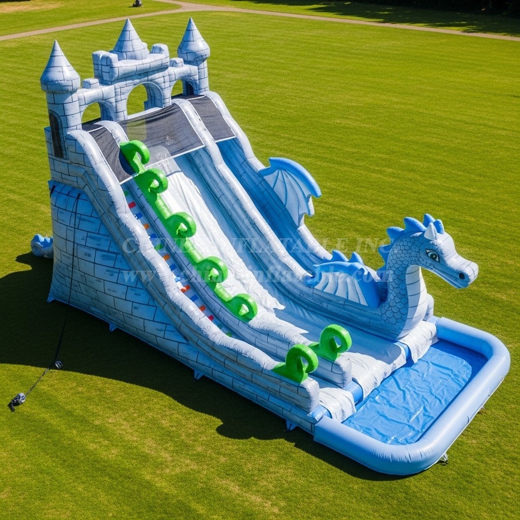 T8-5579 Fairy Tale Theme Inflatable Water Slide