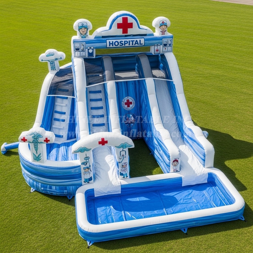 T8-5629 Hospital Theme Inflatable Water Slide