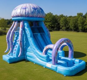 T8-5639 Jellyfish Theme Inflatable Water Slide