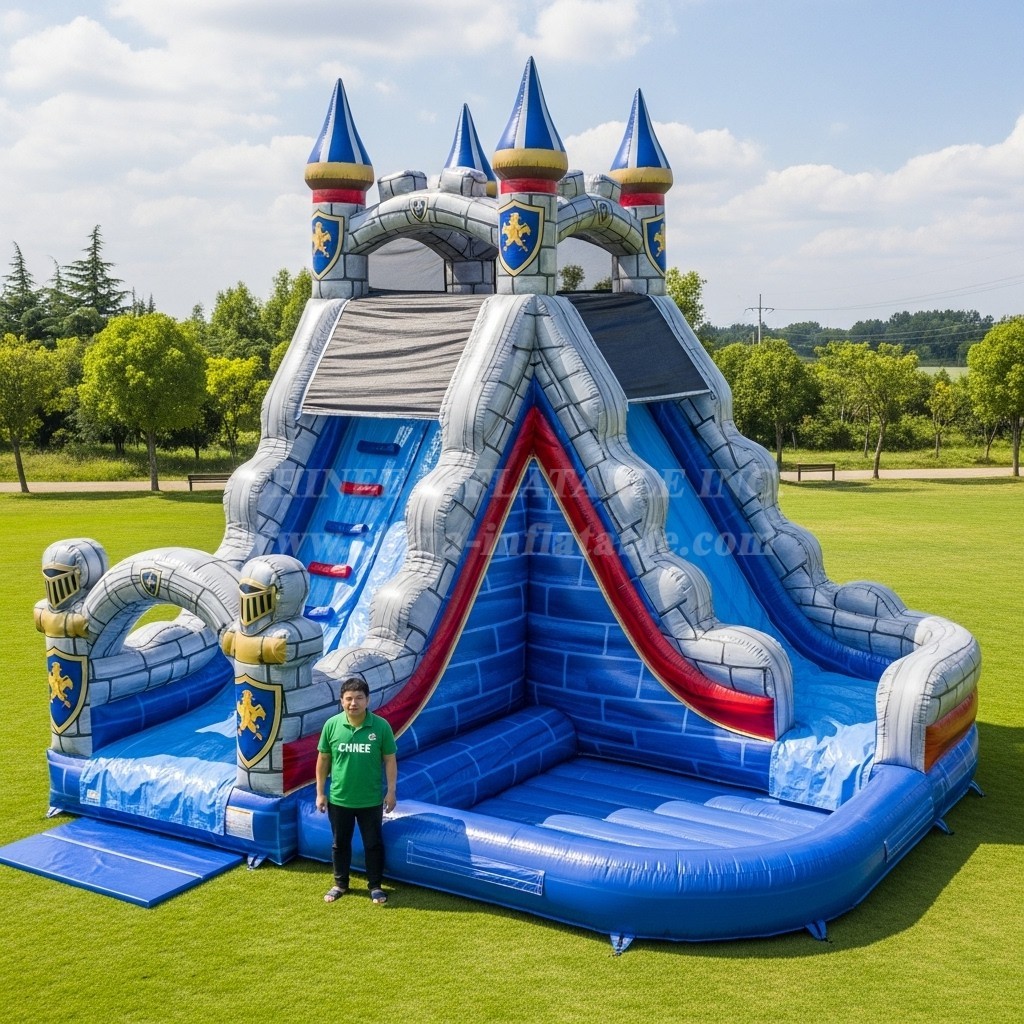 T8-5651 Knight Theme Inflatable Water Slide