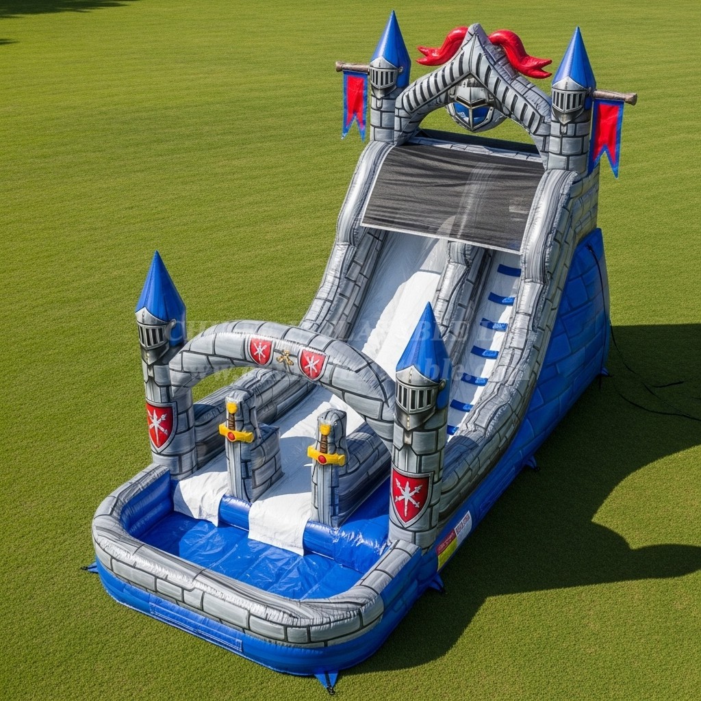 T8-5660 Knight Theme Inflatable Water Slide