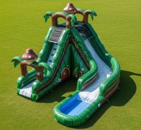 T8-5671 Magic Forest Theme Inflatable Water Slide