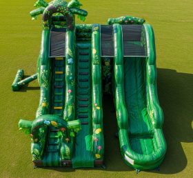 T8-5676 Magic Forest Theme Inflatable Water Slide