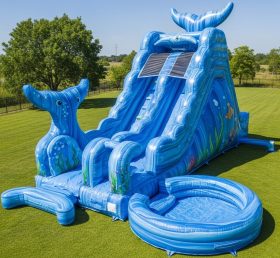 T8-5703 Ocean Theme Inflatable Water Slide
