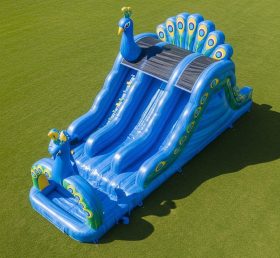 T8-5741 Peacock Theme Inflatable Water Slide