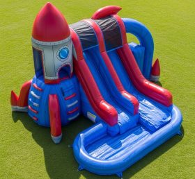 T8-5789 Rocket Theme Inflatable Water Slide