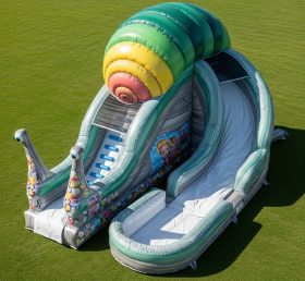 T8-5811 Snail Theme Inflatable Water Slide