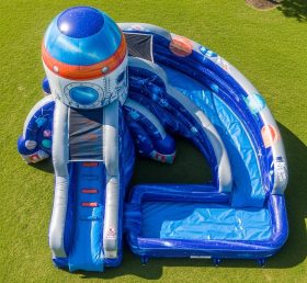 T8-5817 Space Theme Inflatable Water Slide